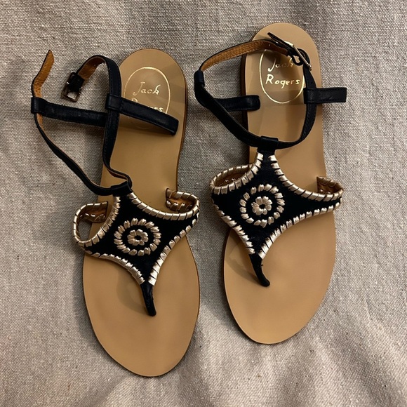 Maci Sandal in Midnight and Platinum by Jack Rogers 6m - Picture 3 of 7